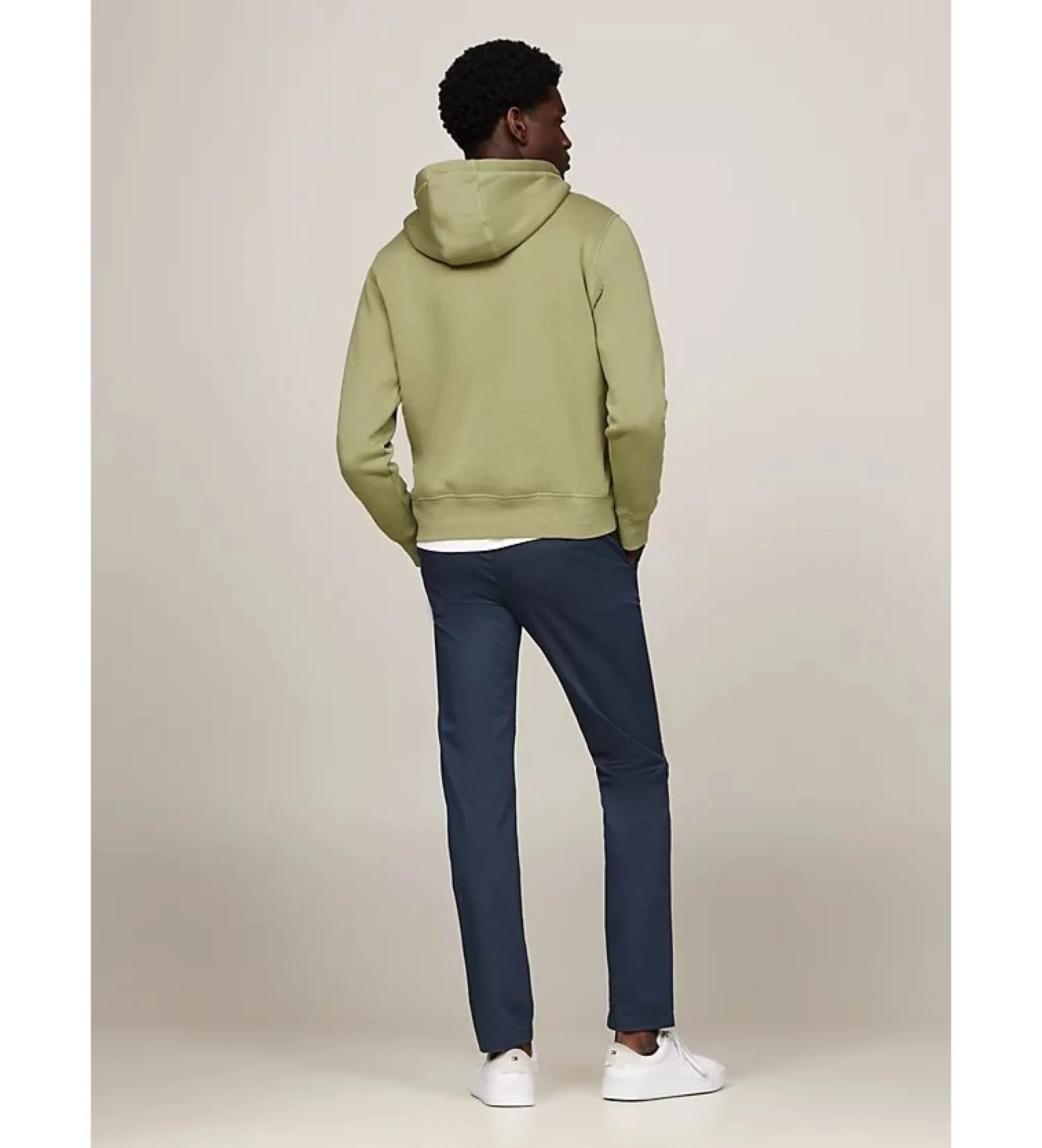 Sudadera con capucha y logo bordado verde