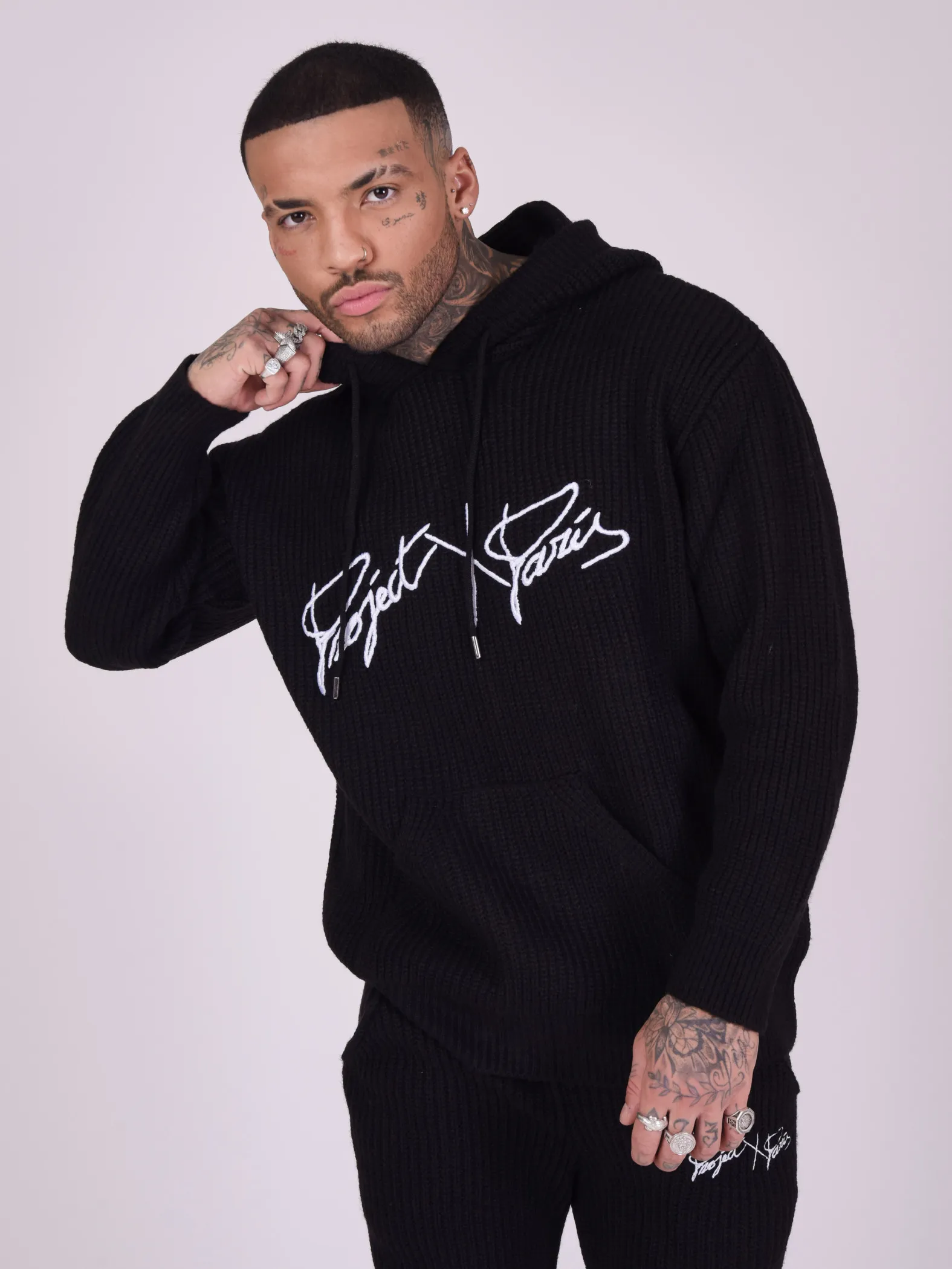 Sudadera de malla con capucha
