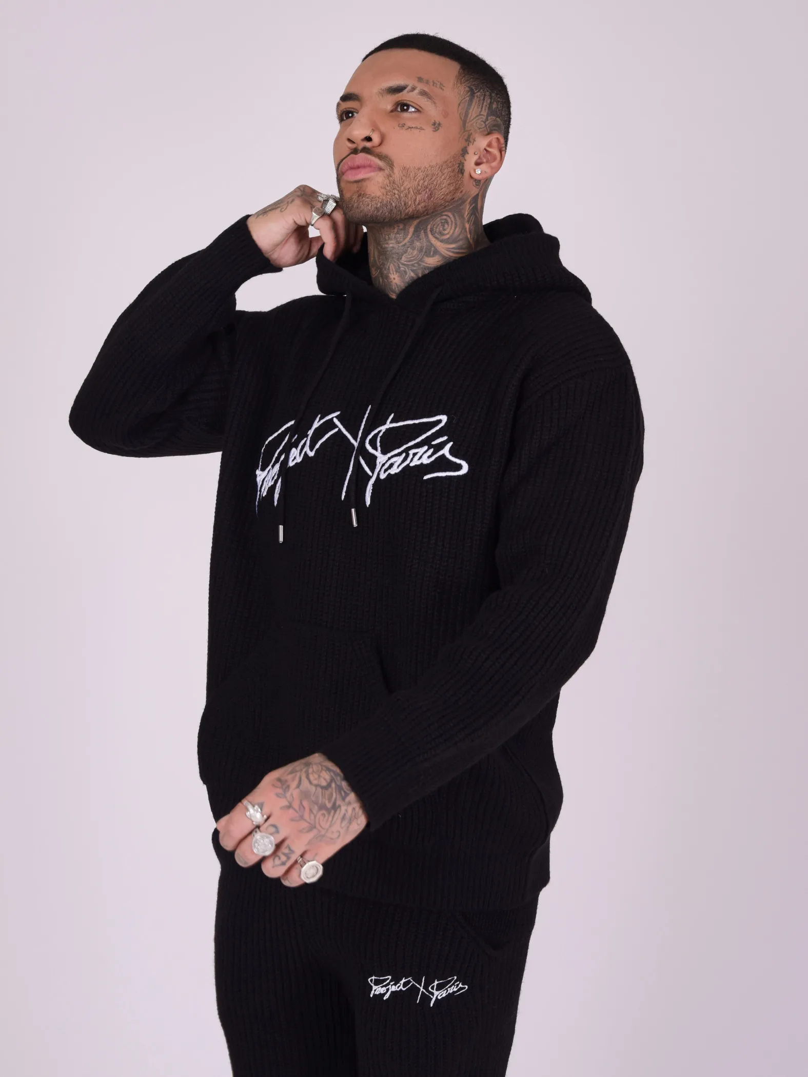 Sudadera de malla con capucha