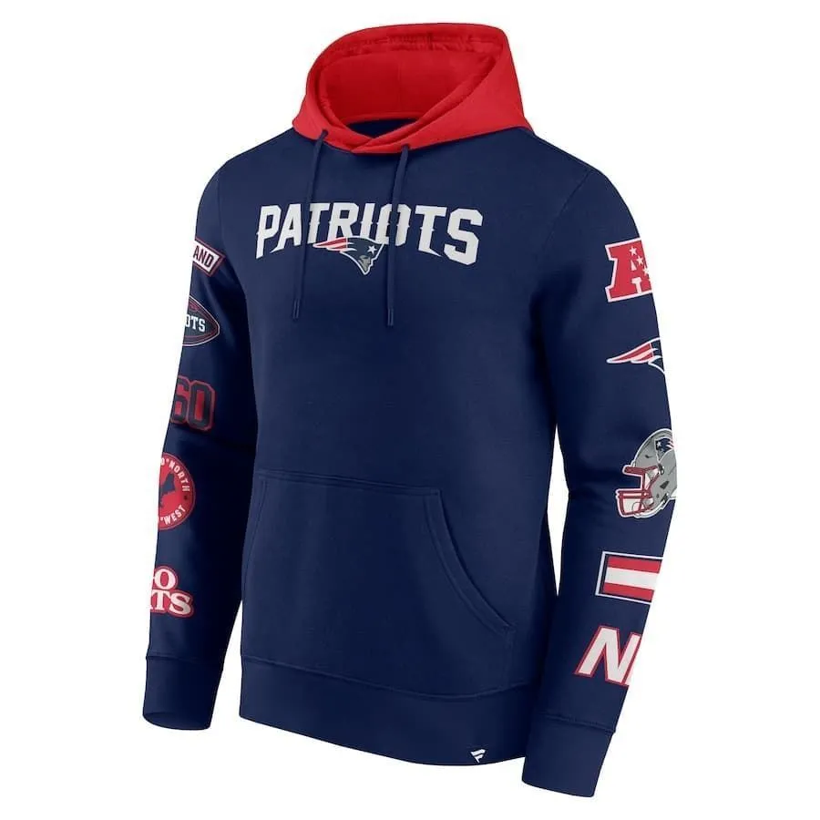 SUDADERA FANATICS 02K6673G8KNRC NAVY RED