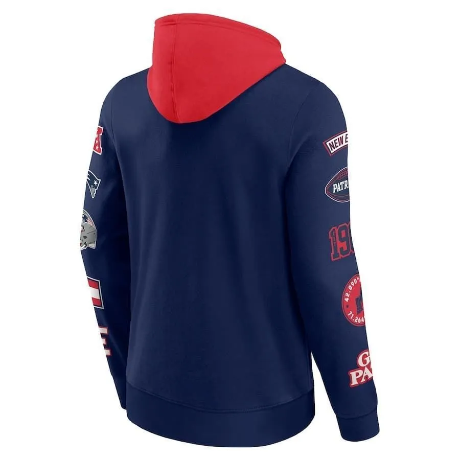SUDADERA FANATICS 02K6673G8KNRC NAVY RED