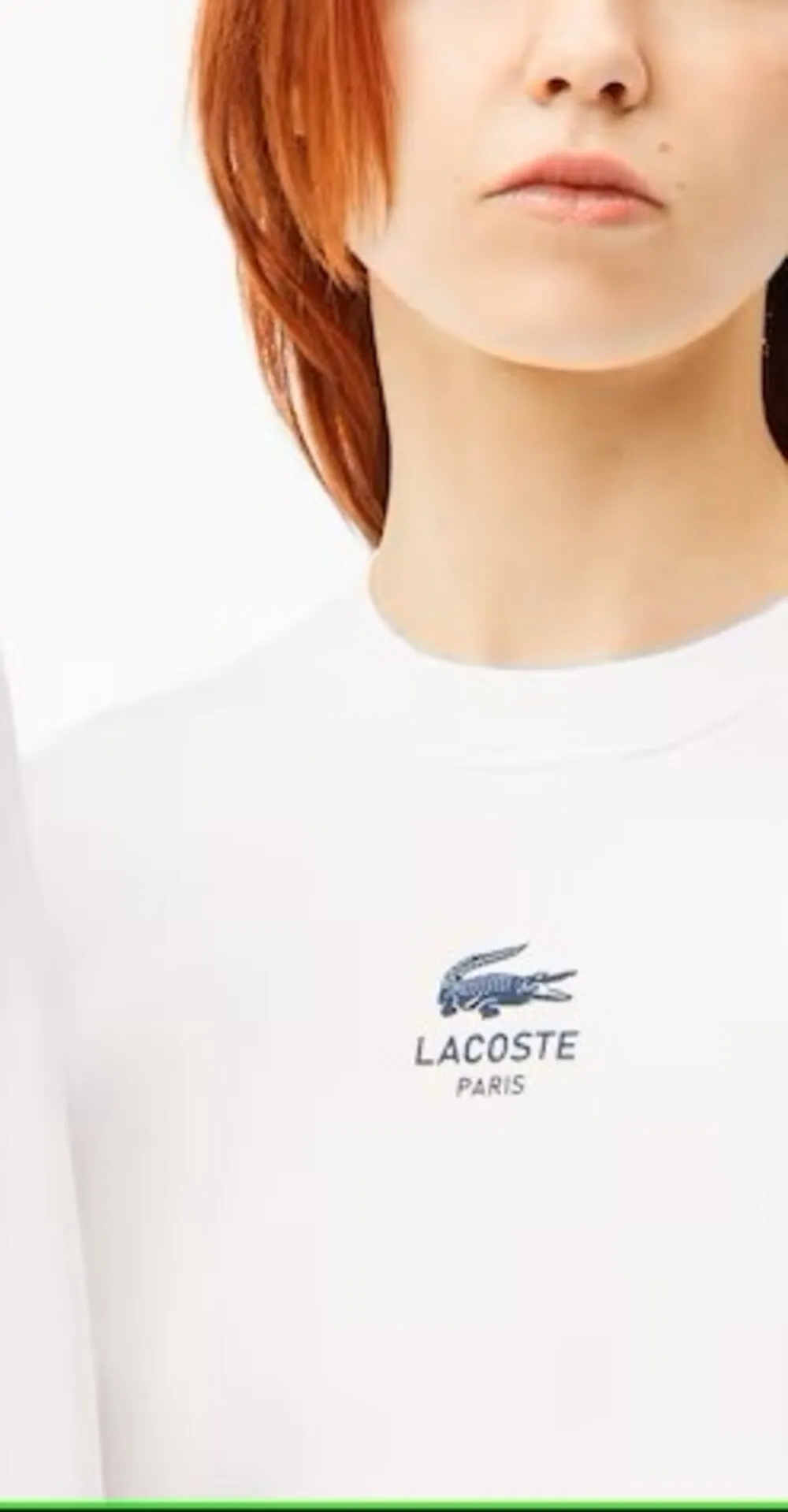SUDADERA LACOSTE SH2736 BLANCO
