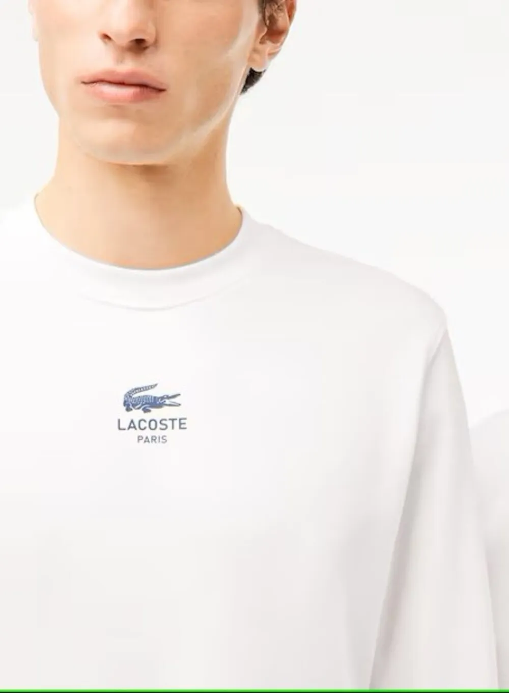 SUDADERA LACOSTE SH2736 BLANCO