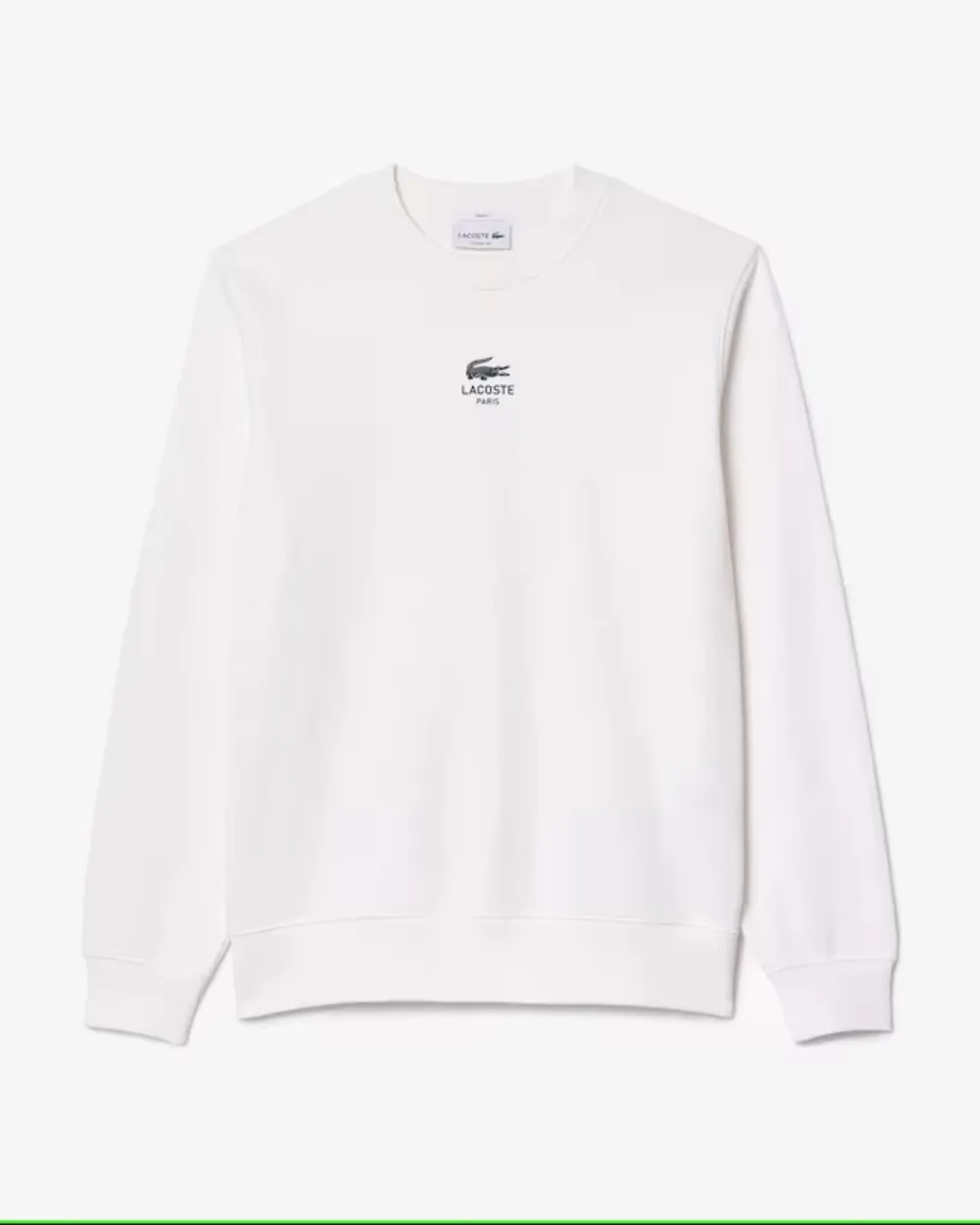 SUDADERA LACOSTE SH2736 BLANCO