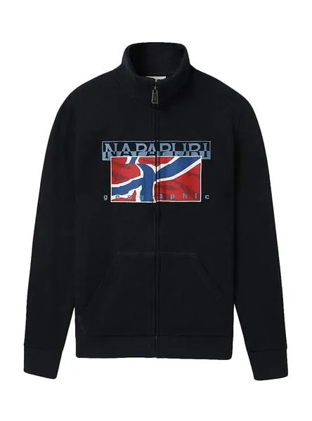 sudadera napapijri ballyn azul para niño