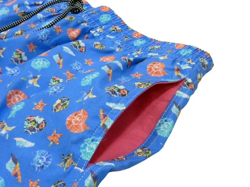 TALLA ESPECIAL  BAñADOR MEYBA MOD. WOODY ESTAMPADO CON CARACOLAS