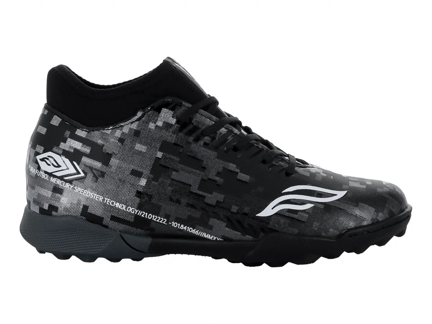 Taquetes Furia 8410tf Negro Para Niño