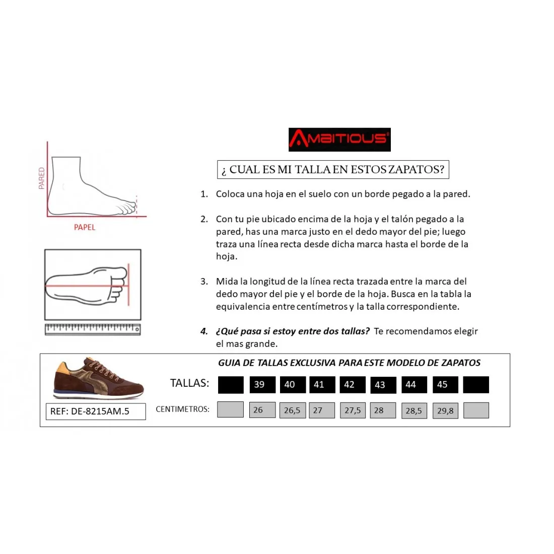 TENIS LIFESTYLE PARA HOMBRE  AMBITIOUS  DE8215AM.5