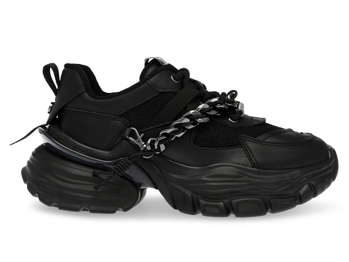 Tenis Steve Madden Vibrat Negro Para Mujer