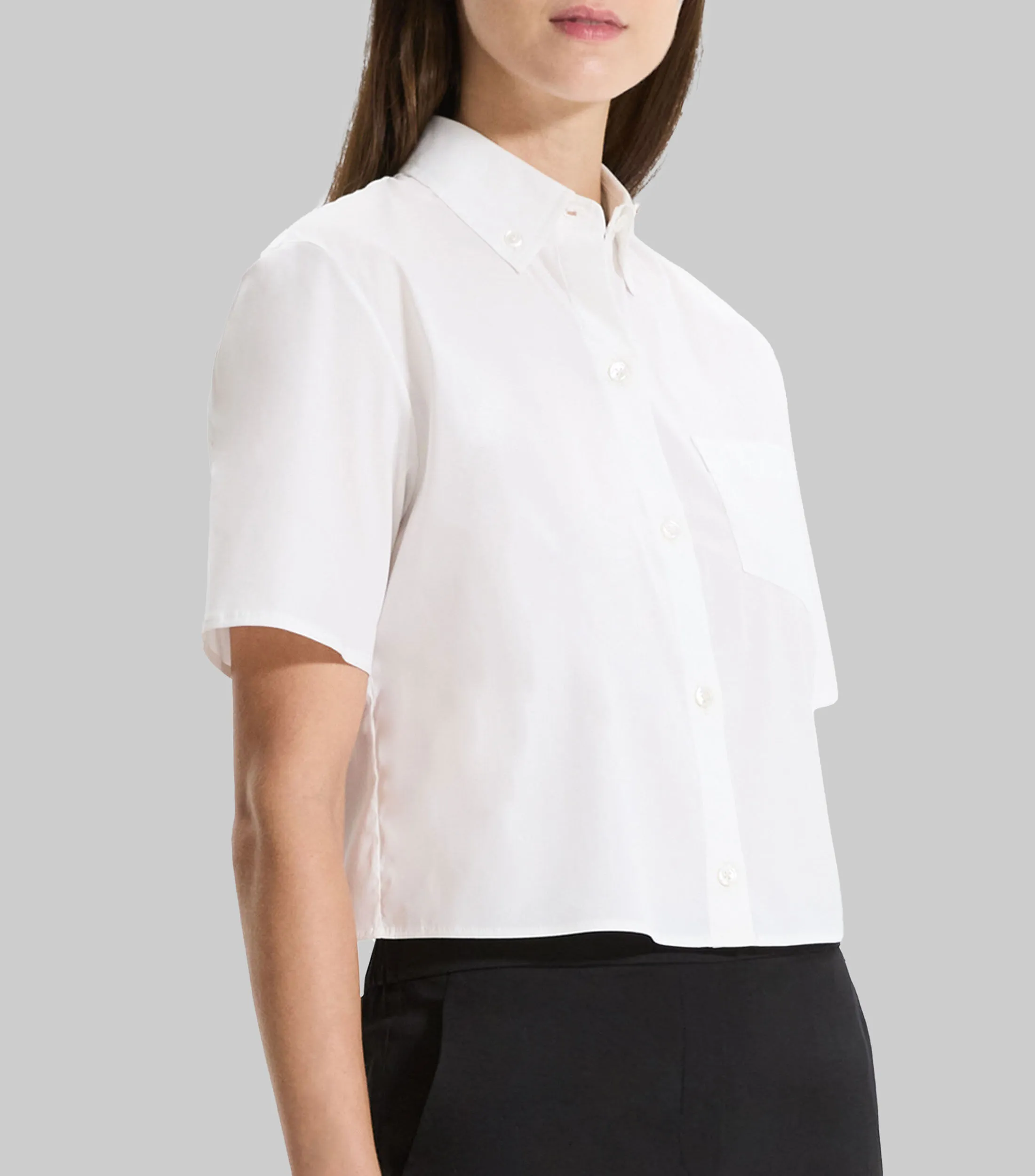 Theory Camisa lisa manga corta Mujer