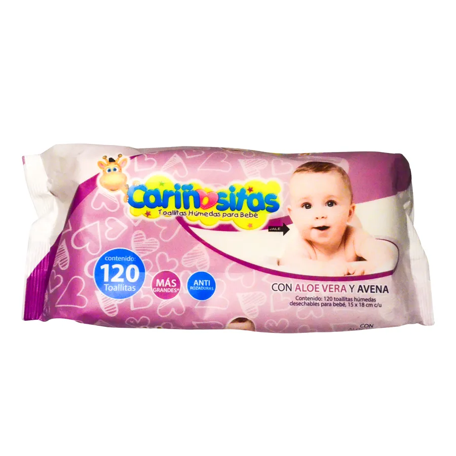 Toallitas Húmedas con Aloe para Bebé, Cariositas