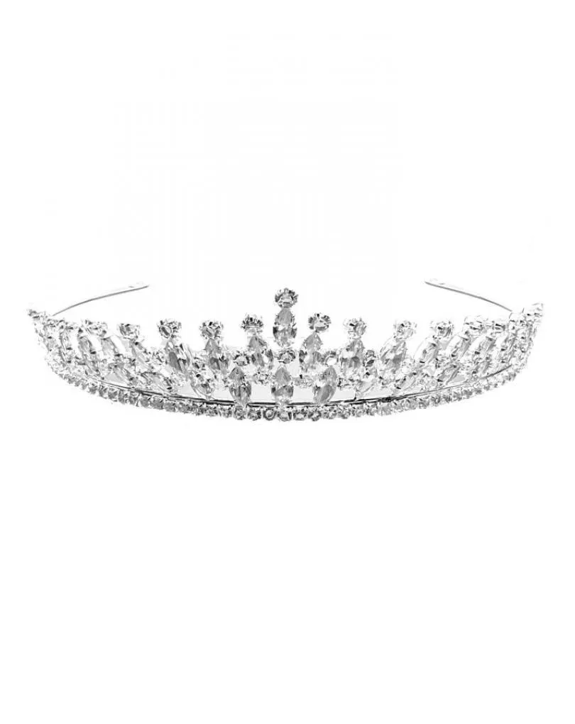TOCADOS PARA NOVIAS CON PEDRERIA BONITA TIARA CORTE PRINCESA