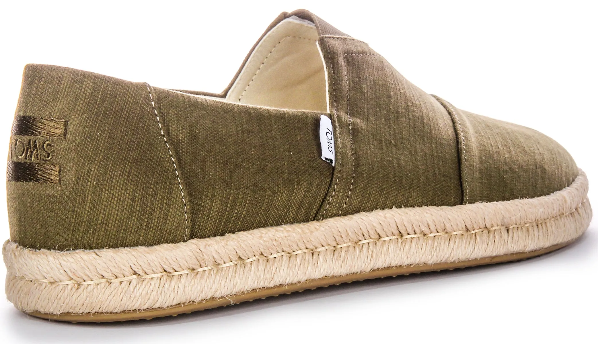 Toms Alpargata Alrop Slobby Alpargatas de Hombre en Tela Eco Reciclada Oliva