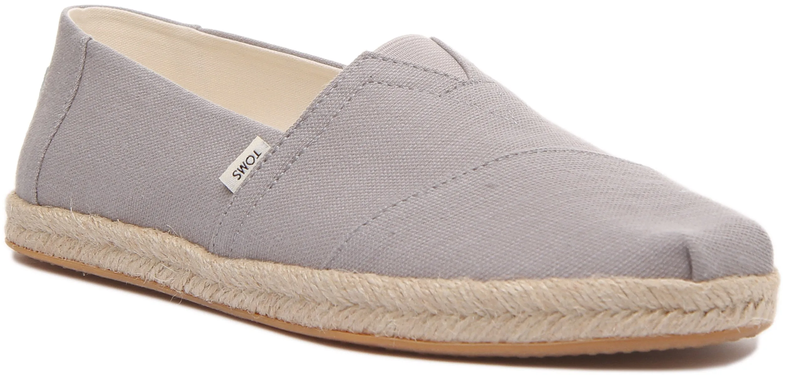 Toms Alpargata Rope Alpargatas de algodón vegano para hombre en negro