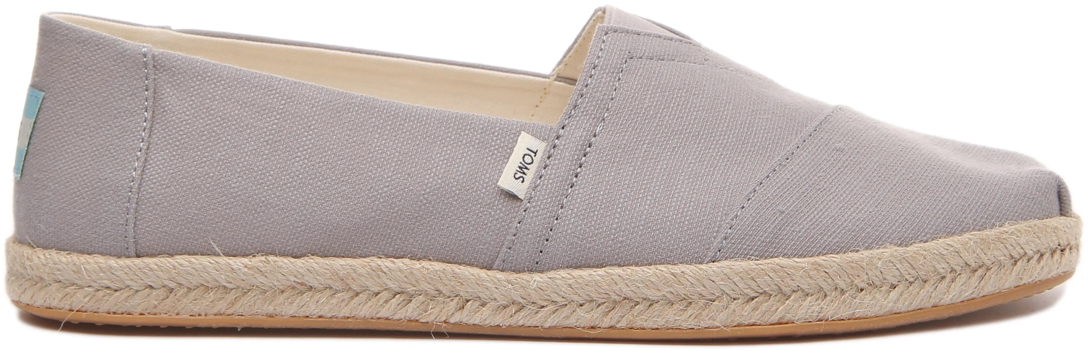Toms Alpargata Rope Alpargatas de algodón vegano para hombre en negro