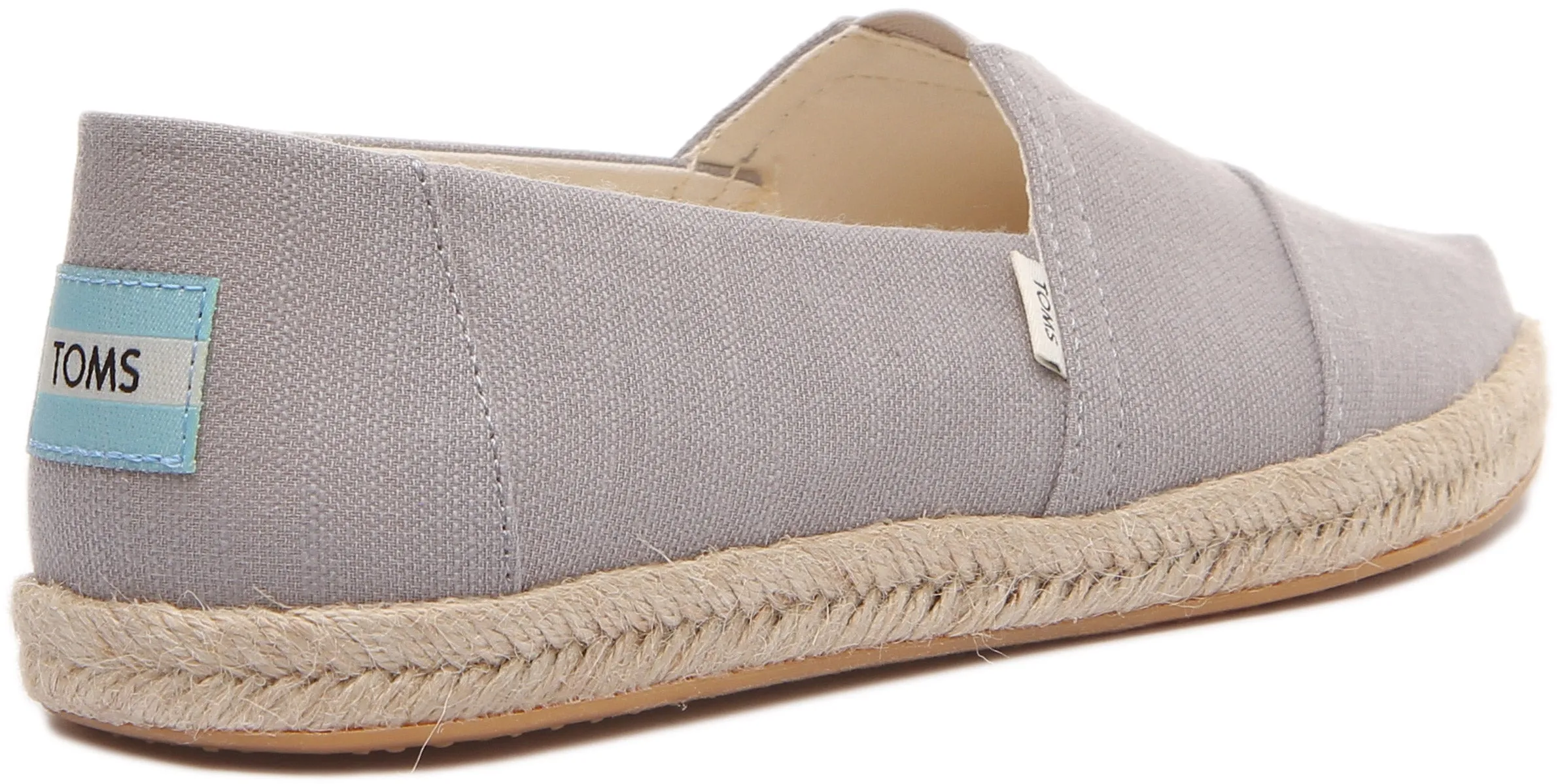 Toms Alpargata Rope Alpargatas de algodón vegano para hombre en negro