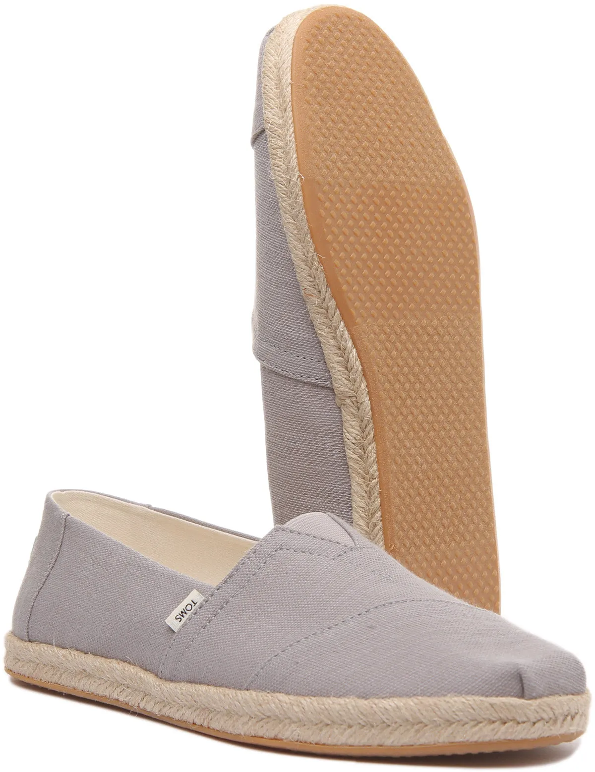 Toms Alpargata Rope Alpargatas de algodón vegano para hombre en negro