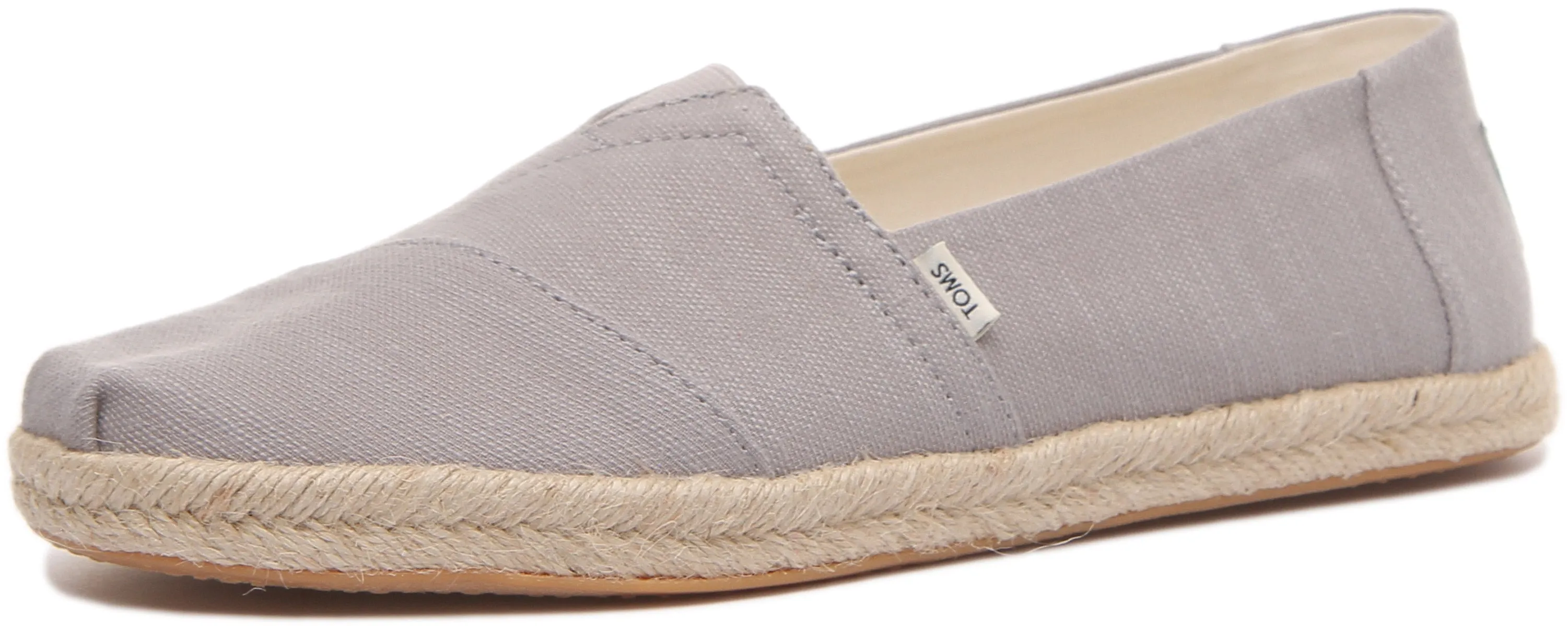 Toms Alpargata Rope Alpargatas de algodón vegano para hombre en negro