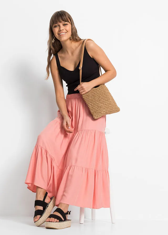 Top con escote corazón Negro