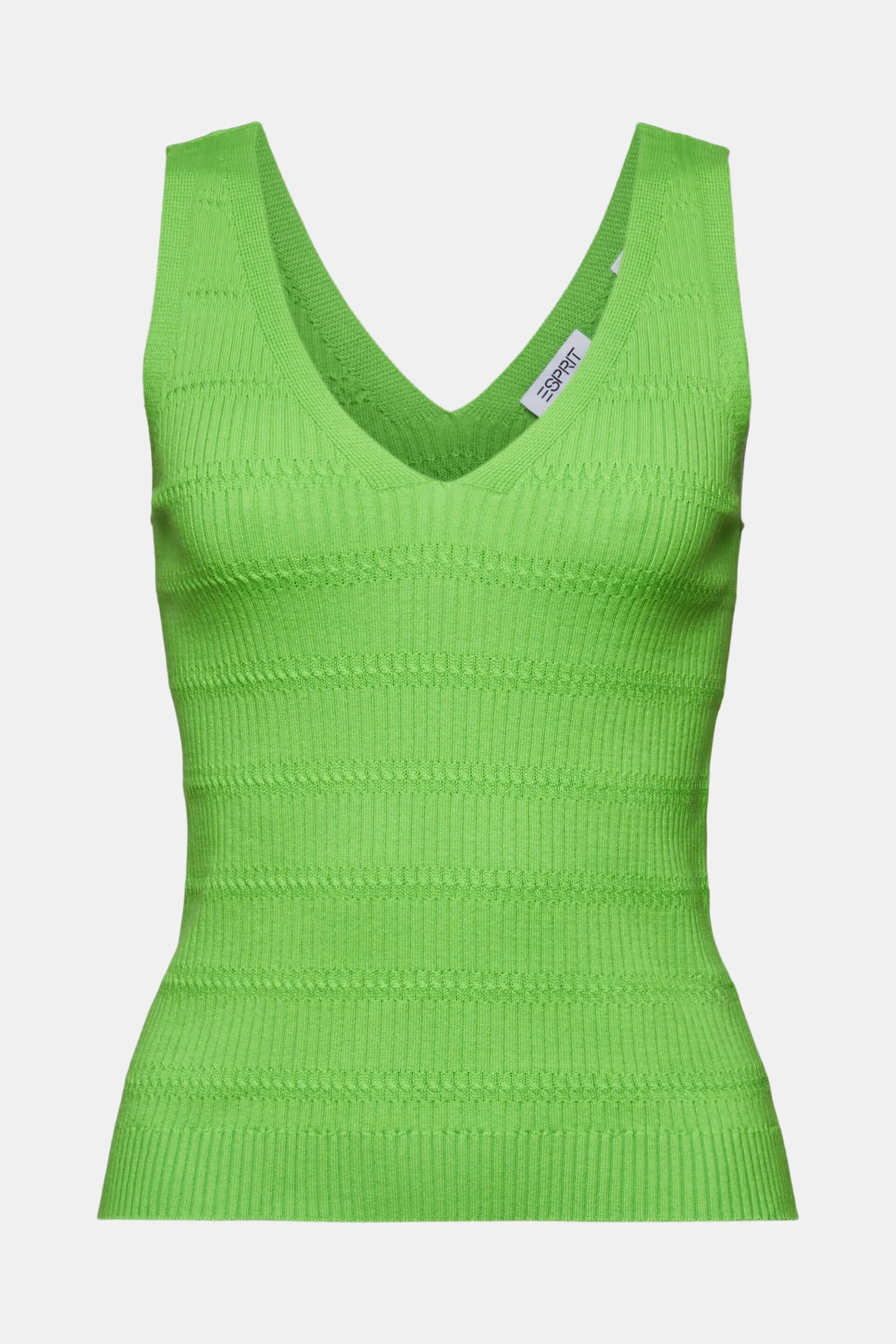 Top jersey con cuello pico