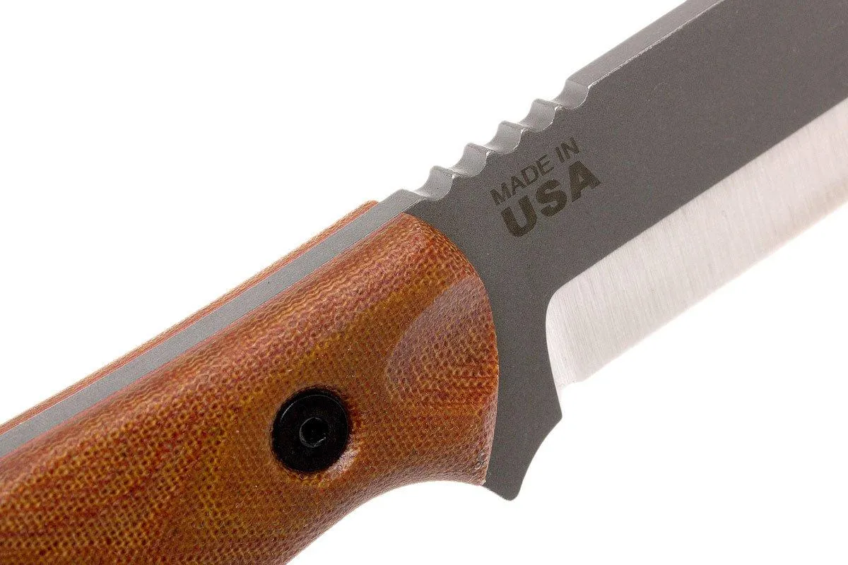 TOPS KNIVES B.O.B. FIELDCRAFT154CM TAN CANVAS MICARTA BROS154TC