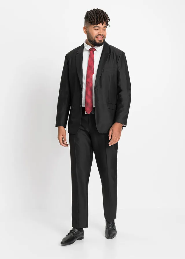 Traje (conjunto de 3 piezas): chaqueta, pantalón, corbata Negro