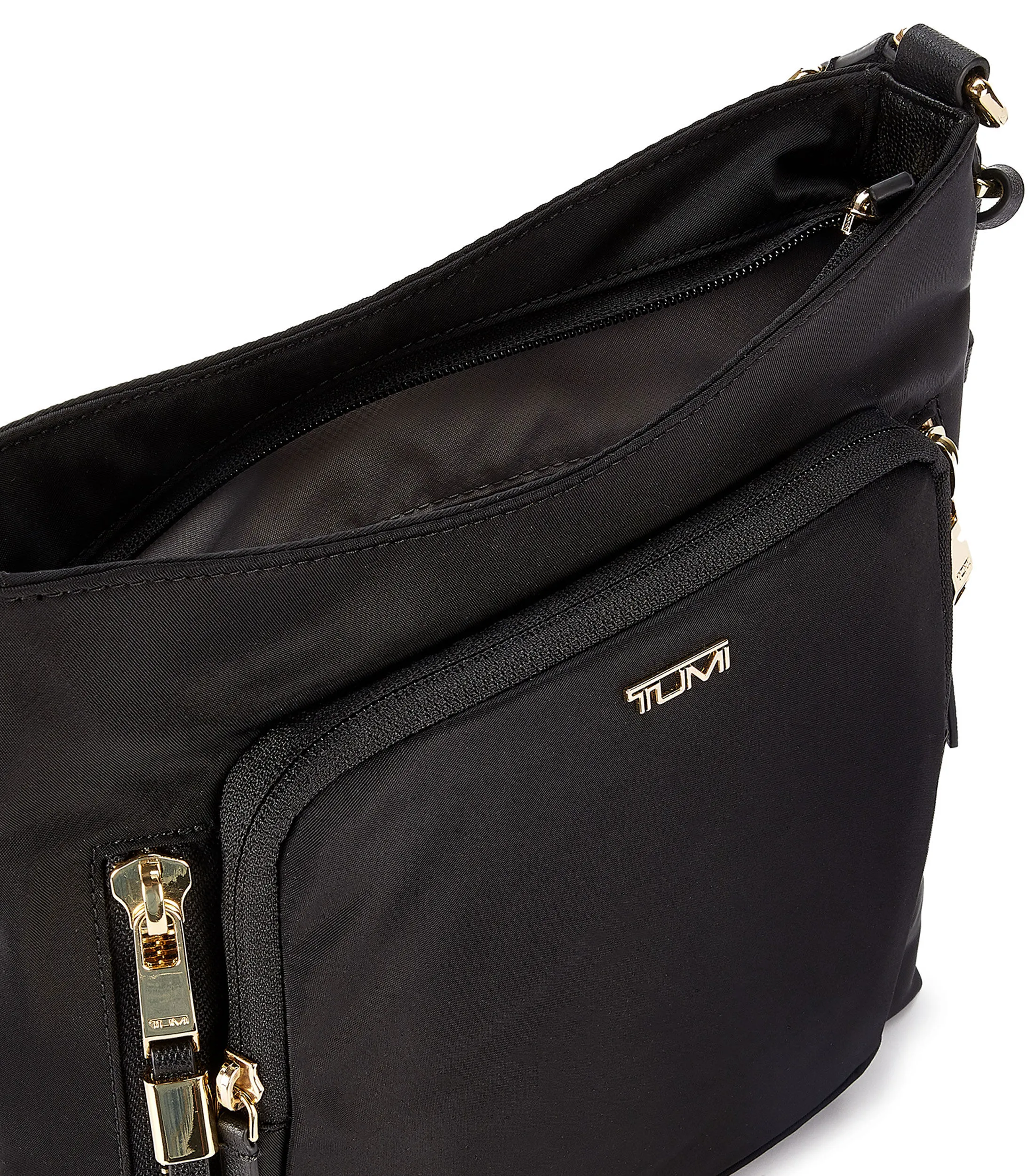 Tumi Bolso crossbody negro Voyageur Tyler liso Hombre