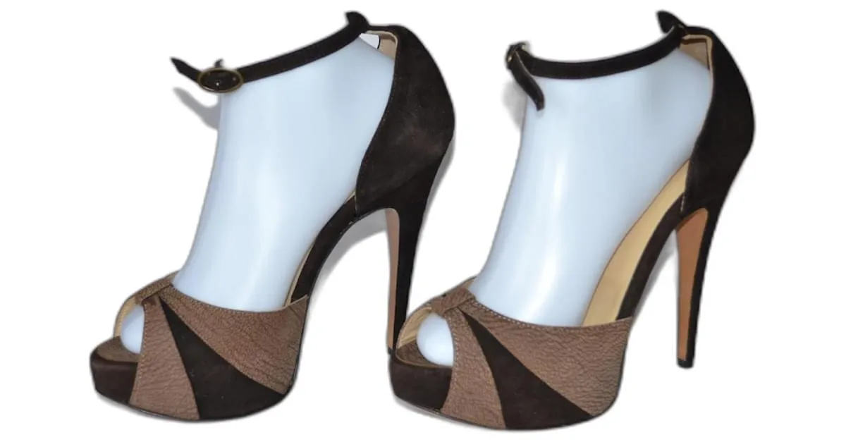 Twin Set sandalias Castaño 