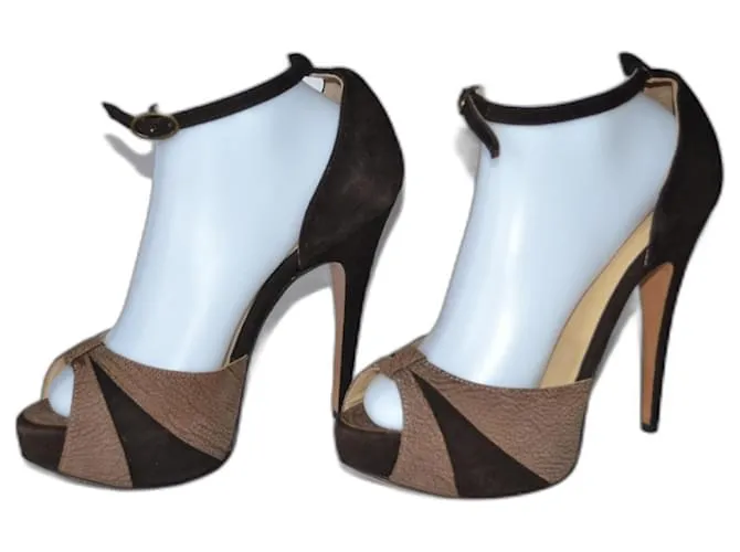 Twin Set sandalias Castaño 