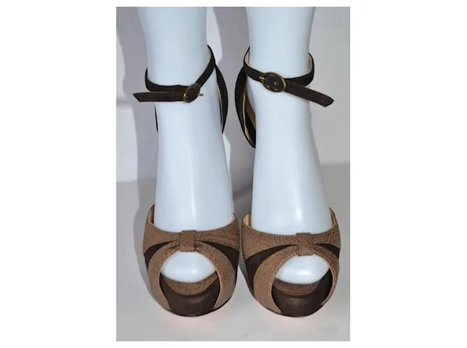 Twin Set sandalias Castaño 