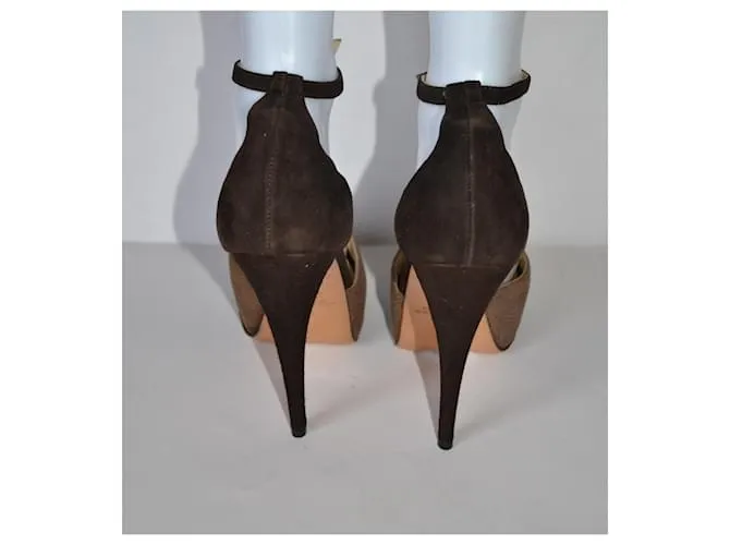 Twin Set sandalias Castaño 