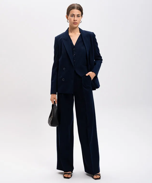 Twinset Blue vest with lurex