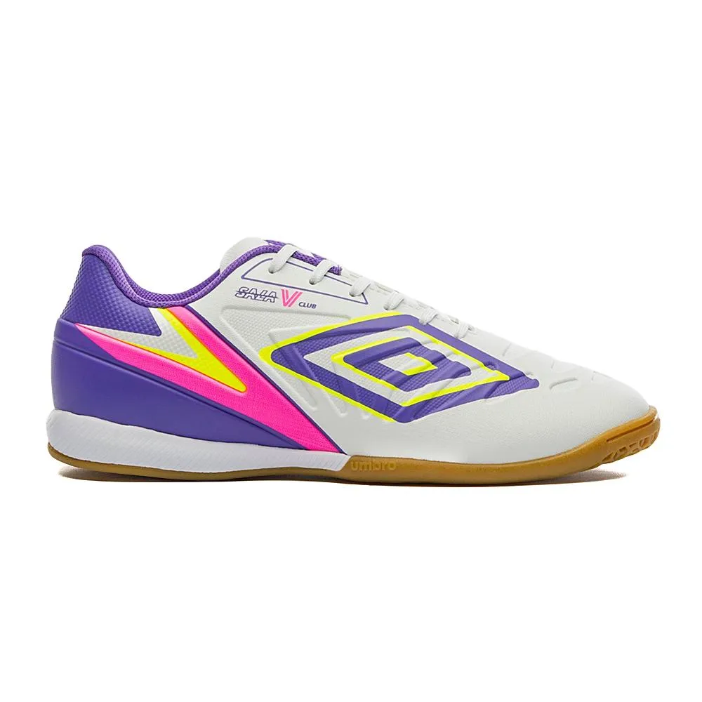 Umbro Indoor Masculino Futbol Sala_V_Club Blanco/ElectricPurple/Lima
