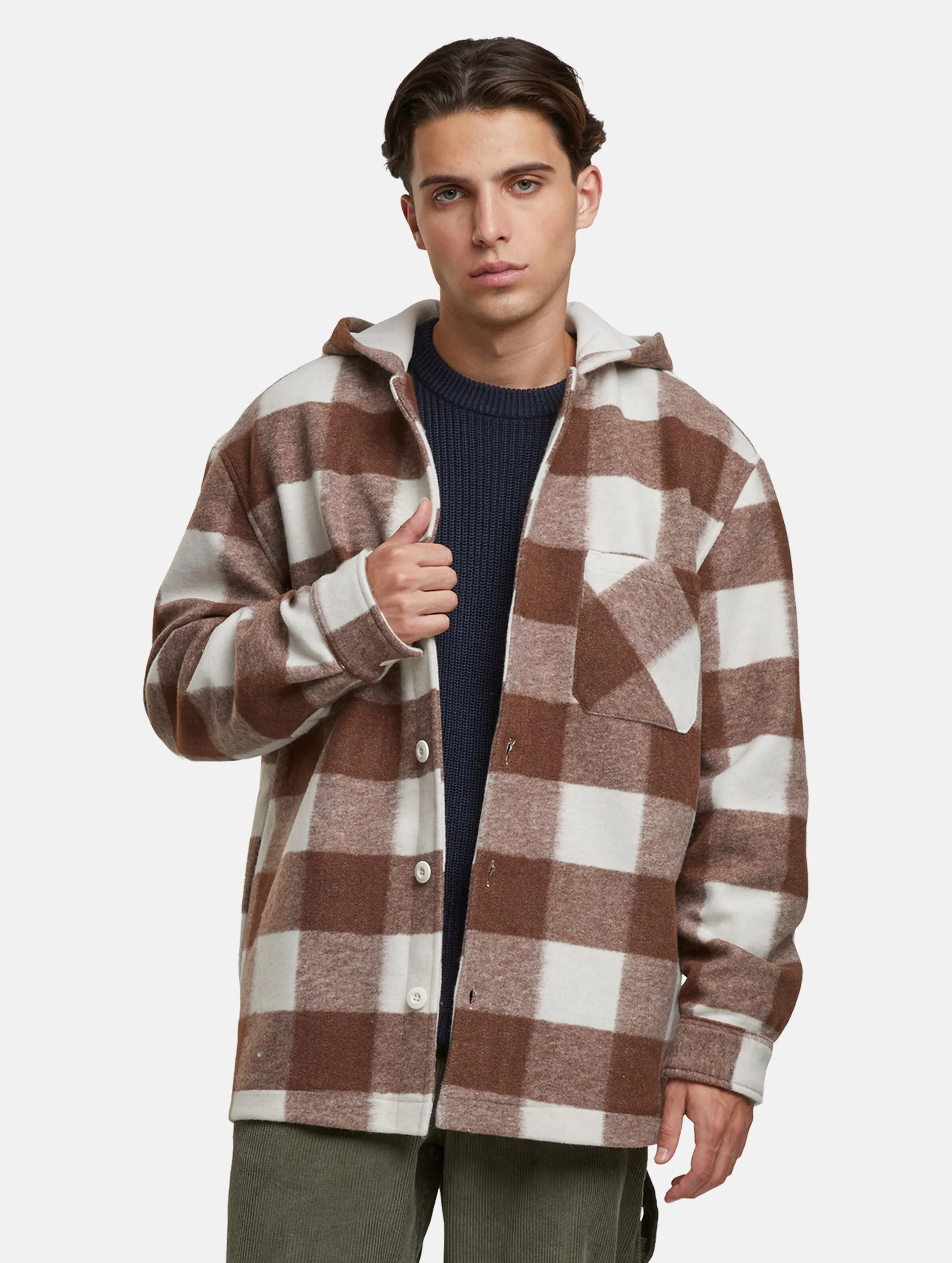 Urban Classics Big Check With Hood