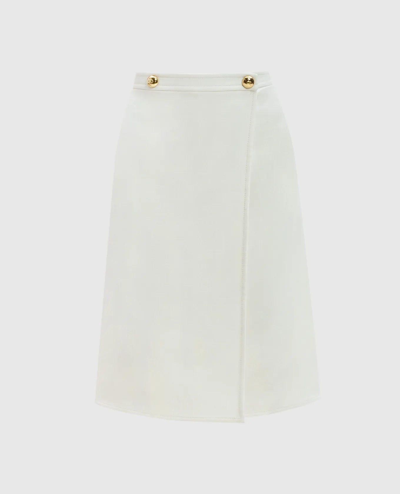 Valentino A white skirt made of wool and silk