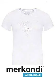 VENTA AL POR MAYOR CAMISETA BLANCA GUESS  PRECIO AL POR MAYOR 13,90 € Y PRECIO AL POR MENOR 45 €  STOCK LIMITADO