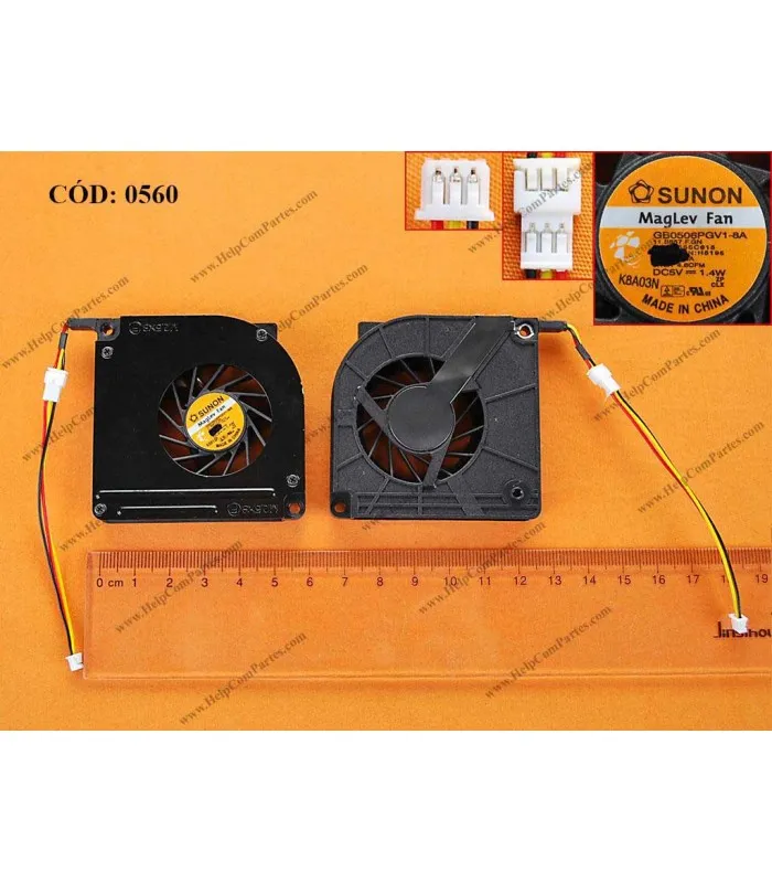VENTI. DELL  INSPIRON 500M 510M 600M LATITUDE D500 D600 D610  (11.(2).F.3C DC5V) SERIES 0H5195 ORIG.