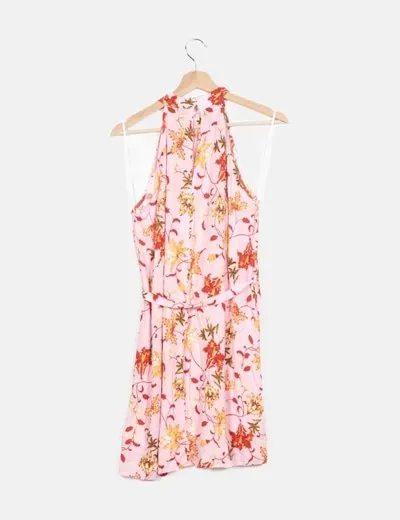 Vero Moda Vestido rosa floral