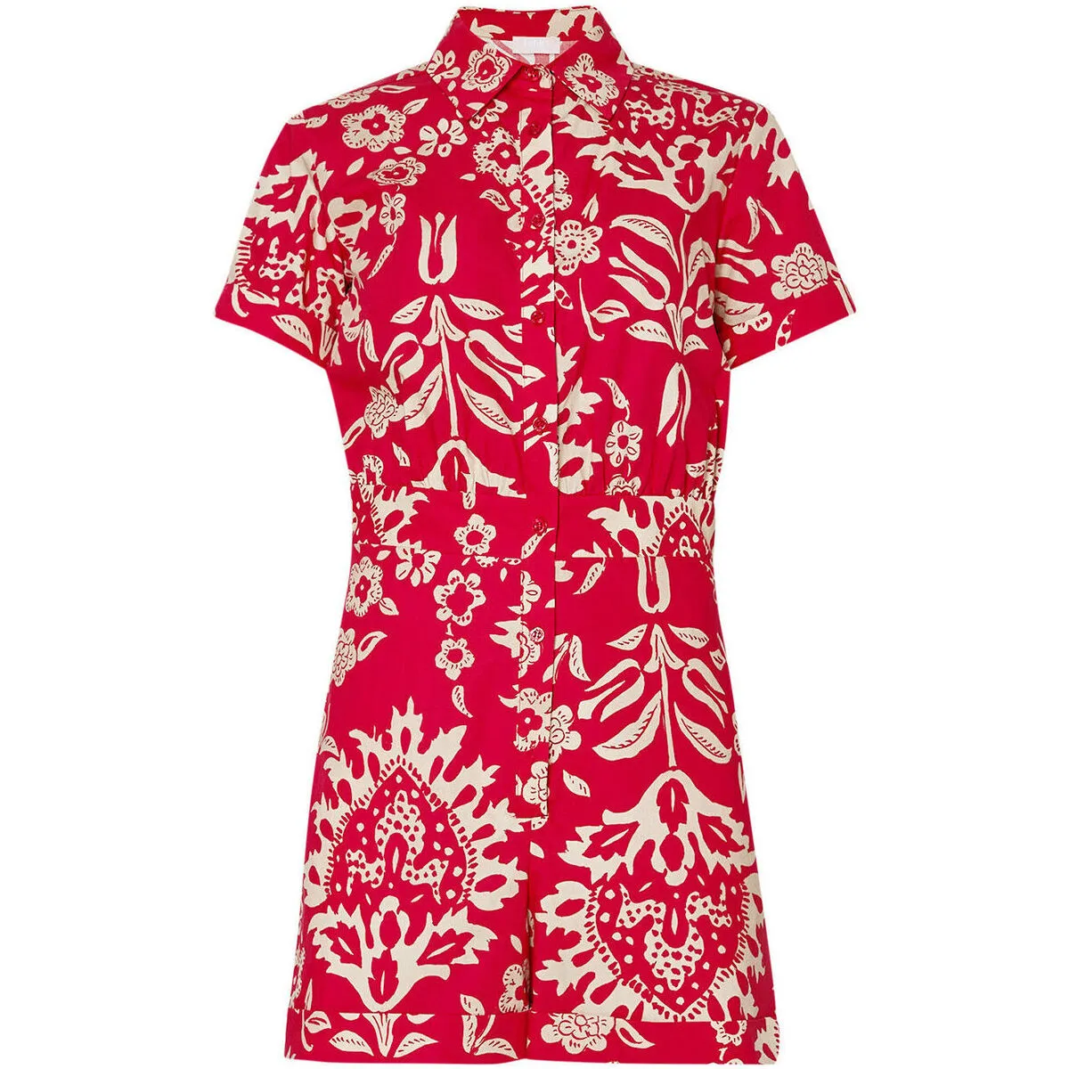 Vestido camisero estampado