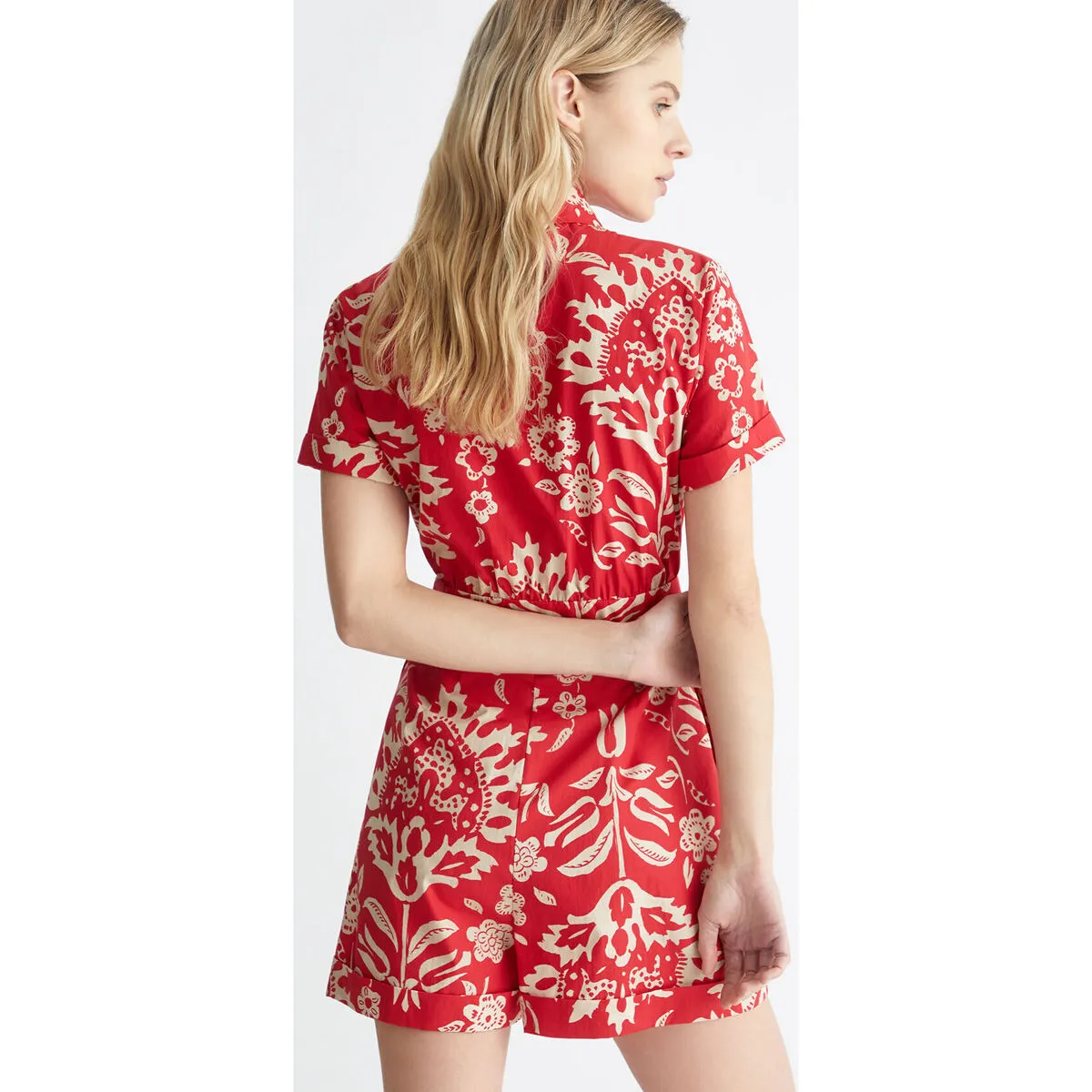 Vestido camisero estampado