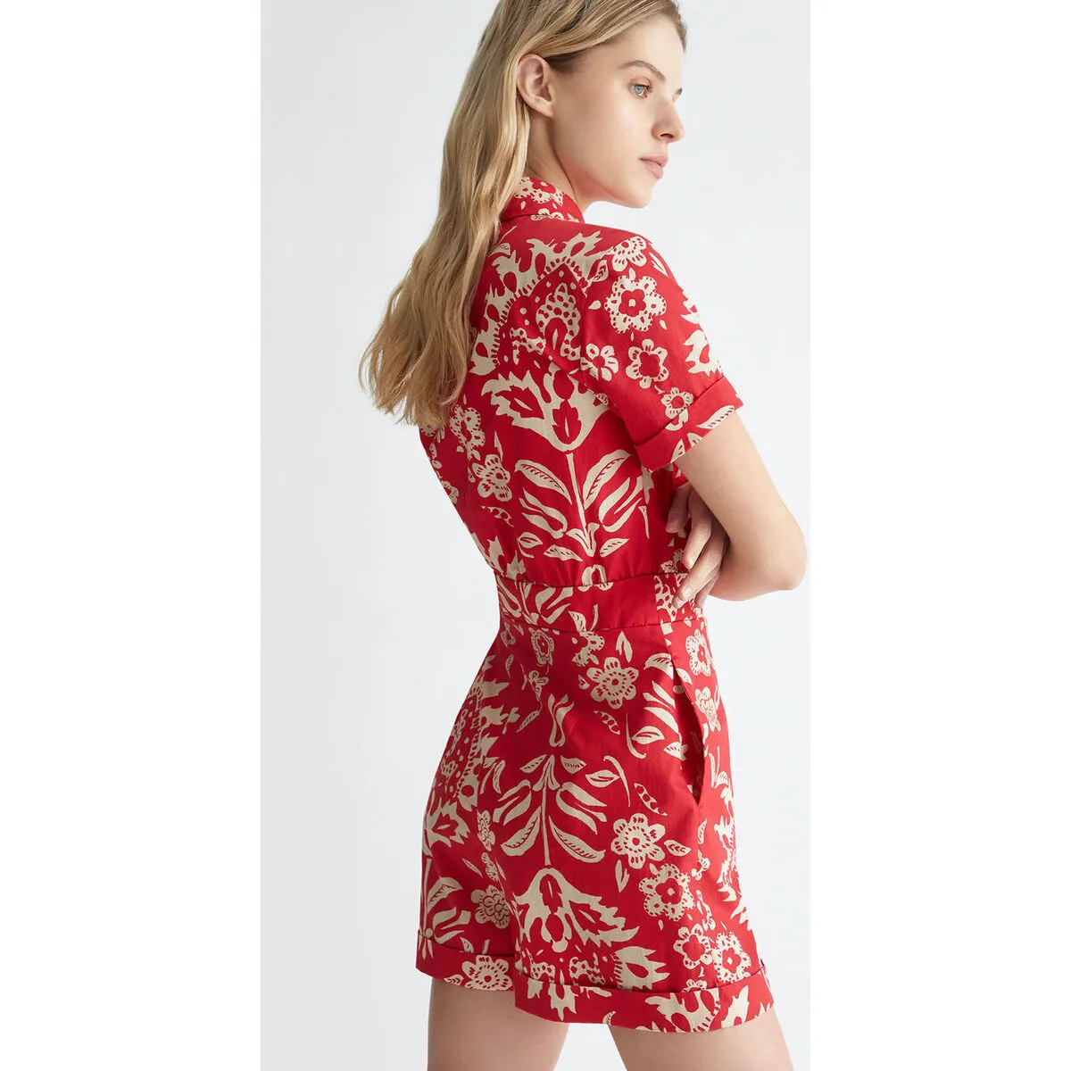 Vestido camisero estampado