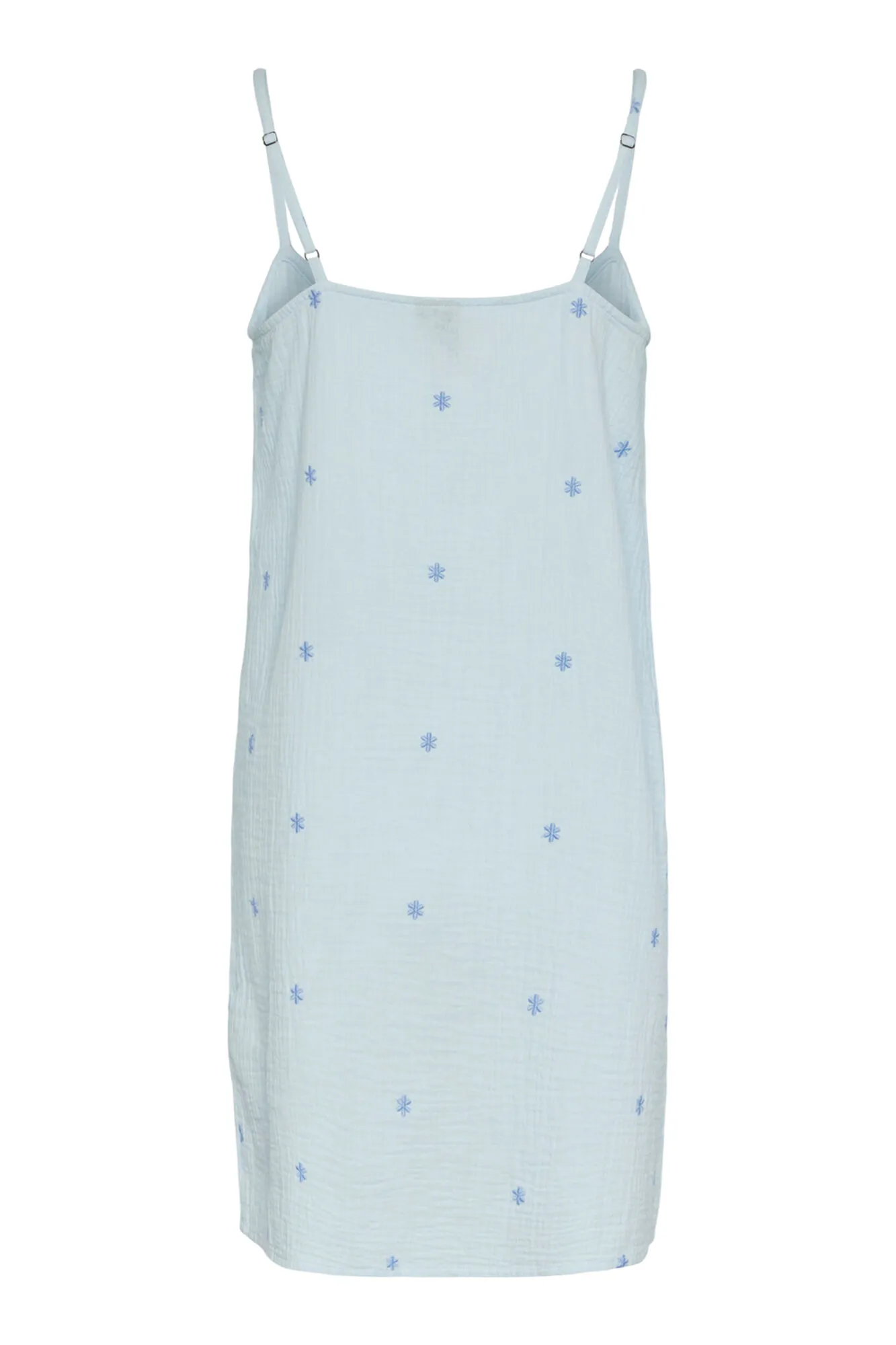 Vestido de tirantes y dibujo de estrellas