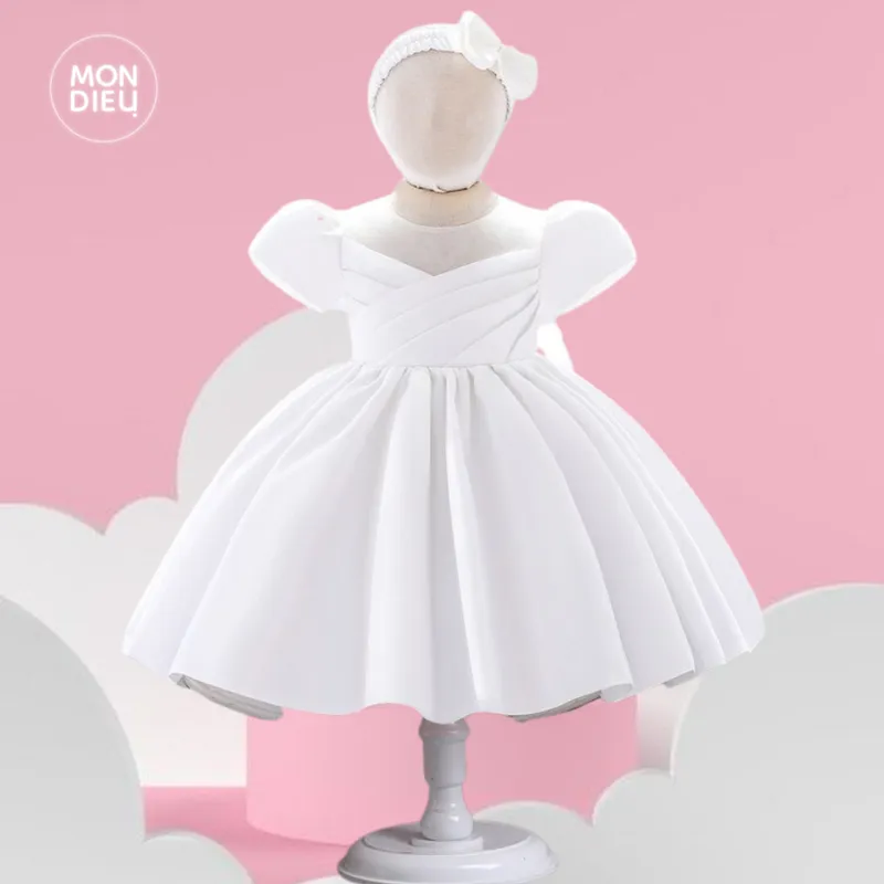 Vestido Madison color blanco para niñas
