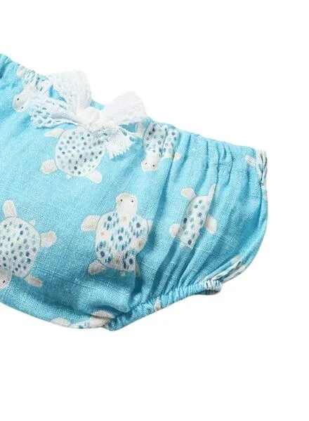 Vestido Mayoral Estampado Capri Azul Para Bebé