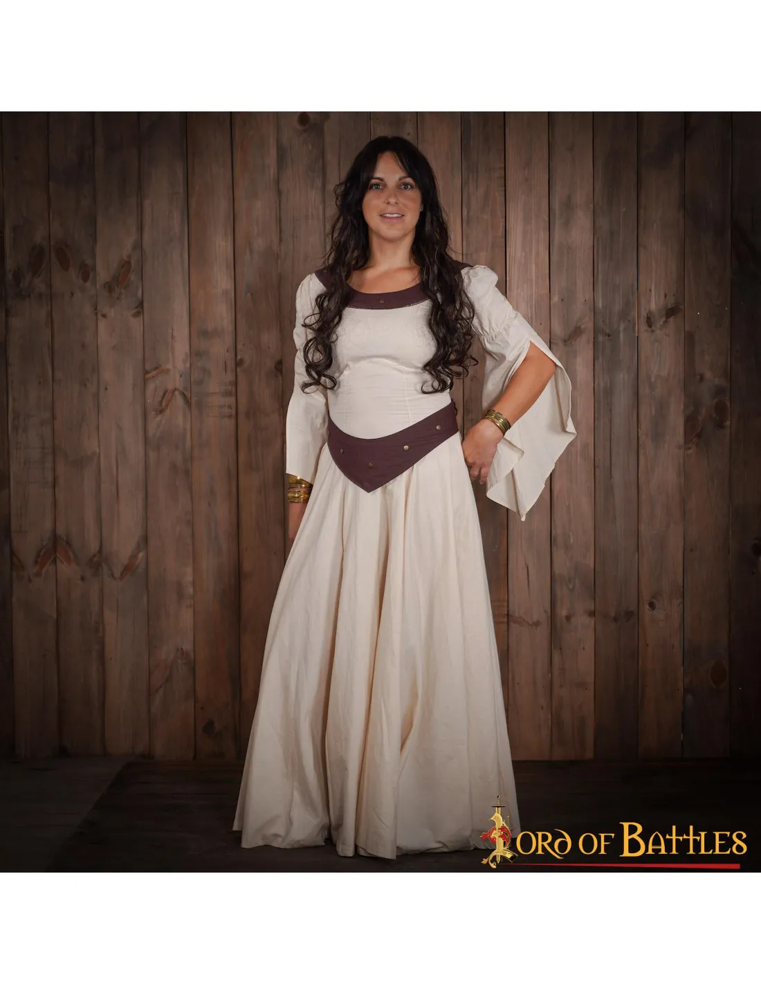 Vestido Medieval Algodón Ligero, Doncella de Campo