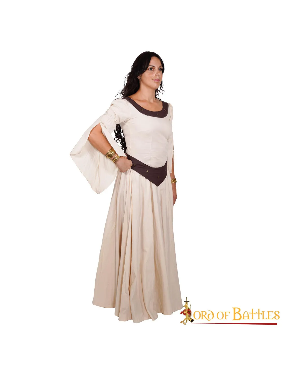 Vestido Medieval Algodón Ligero, Doncella de Campo