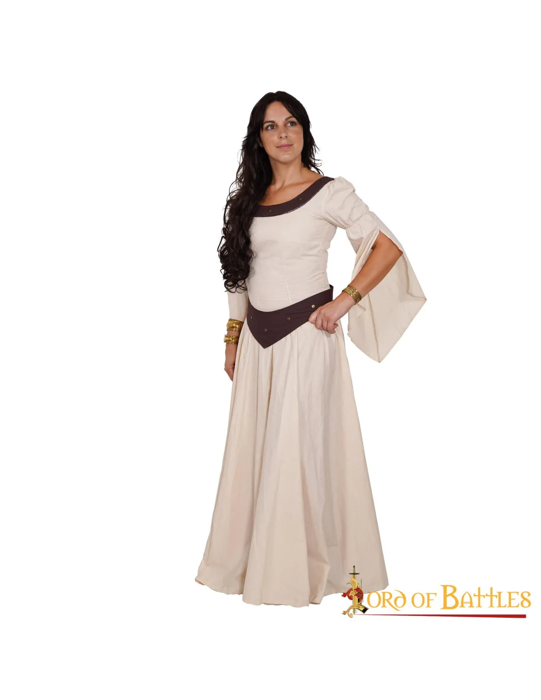 Vestido Medieval Algodón Ligero, Doncella de Campo