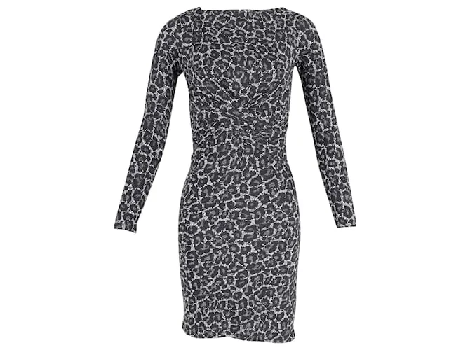 Vestido midi de Michael Kors en poliéster con estampado animal Impresión de pitón 