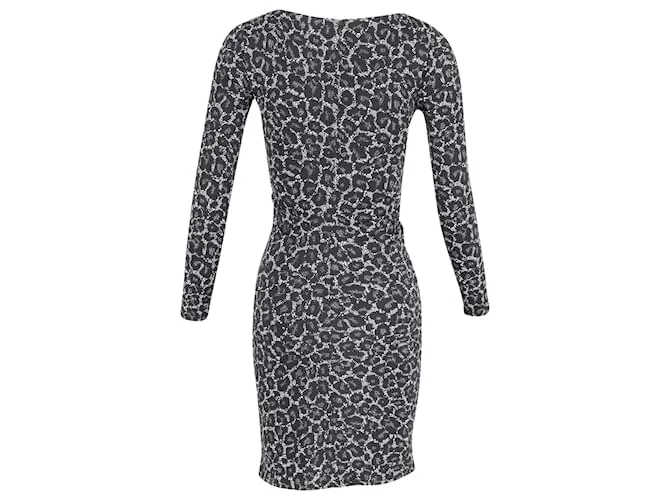 Vestido midi de Michael Kors en poliéster con estampado animal Impresión de pitón 
