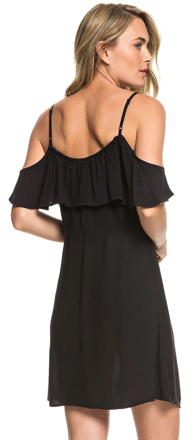 VESTIDO ROXY HOT SPRING STREETS  KVJ0/TRUE BLACK  WOMEN´S